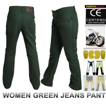 Women Motorbike Cotton Jeans Pants Reinforced with DuPont™ Kevlar® fiber